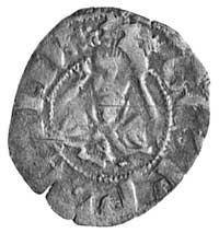Grzegorz XI 1370-1378 (Pierre Roger de Beaufort), półgrosz (bolognino), Aw: Popiersie w mitrze i n..