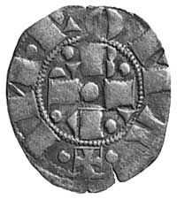 Grzegorz XI 1370-1378 (Pierre Roger de Beaufort), półgrosz (bolognino), Aw: Popiersie w mitrze i n..