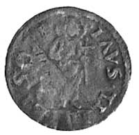 Augustyn Barbadigo II 1485-1501, denar, Aw: Stojący Chrystus i napis TIBI SOLI LAVS, Rw: Doża klęc..