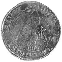talar oblężniczy 1577, Gdańsk, Aw: Półpostać Chr