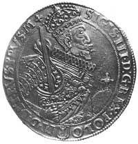talar 1628, Bydgoszcz, Aw: Półpostać i napis, Rw: Tarcza herbowa i napis, Kop.III.5.b, Dav.4316
