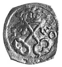 denar 1610, Poznań, Aw: Klucze, Rw: Orzeł, Kop.I