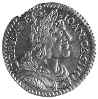 ort 1650, Wschowa, Aw: Popiersie i napis, Rw: Tarcza herbowa i napis, wadliwie odbity rewers monety