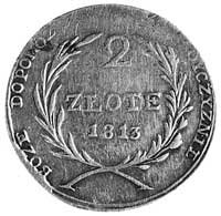 2 złote 1813, Zamość, Aw: Napis, Rw: Nominał w w