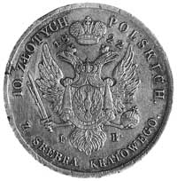 10 złotych 1822, Warszawa, Aw: j.w., Rw: Orzeł i