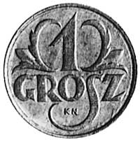 1 grosz 1923, jak moneta obiegowa, na rewersie l