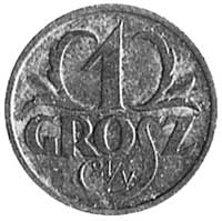 1 grosz 1925, jak moneta obiegowa, na rewersie 21/V, nakład 1.000 sztuk (?), brąz 1,5 g.