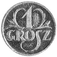 1 grosz 1927, jak moneta obiegowa, nakład 100 sztuk, srebro 1,7 g.