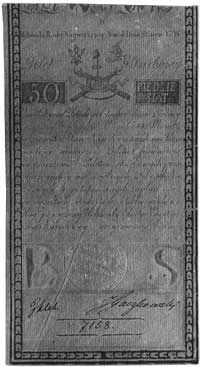 50 złotych 8.06.1794, seria B, Nr 7 158, Pick A4