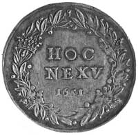 medal nie sygnowany, wybity w 1651 r. na pamiątk