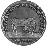medal sygnowany Wermuth wybity w 1742 r. z okazj