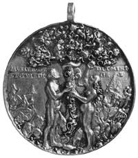 medal lany z uchem bez daty wykonany przez Hansa