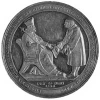 medal sygnowany KRUGER, wybity w 1830 r. (Sakson