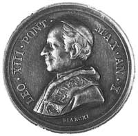 medal sygnowany BIANCHI, wybity w 1888 r. z okaz