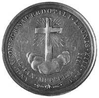 medal sygnowany BIANCHI, wybity w 1888 r. z okaz