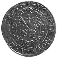 pół marki 1565, Ryga, Aw: Herb Rygi i napis, Rw: Tarcza herbowa i napis, Fedorow 586