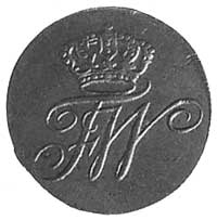1 szyling 1801 A, Gdańsk, Aw: Monogram pod koron