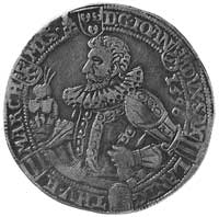 talar 1596, Aw: Półpostać Fryderyka Wilhema, w otoku napis i tarcze herbowe, Rw: Półpostać Jana, w..