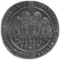 talar 1610, Aw: Popiersia 4 braci, w otoku napis