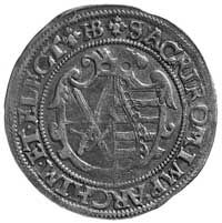 ćwierćtalar 1581, Aw: Popiersie z mieczem i napi