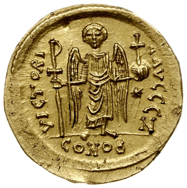 solidus 542-565, Konstantynopol; Aw: Popiersie n