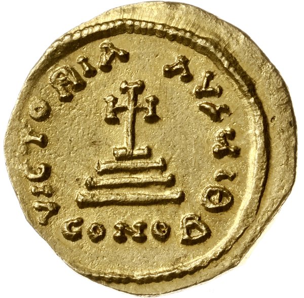 solidus 616-625, Konstantynopol; Aw: Popiersia o