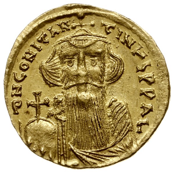 solidus 651-654, Konstantynopol; Aw: Popiersie c
