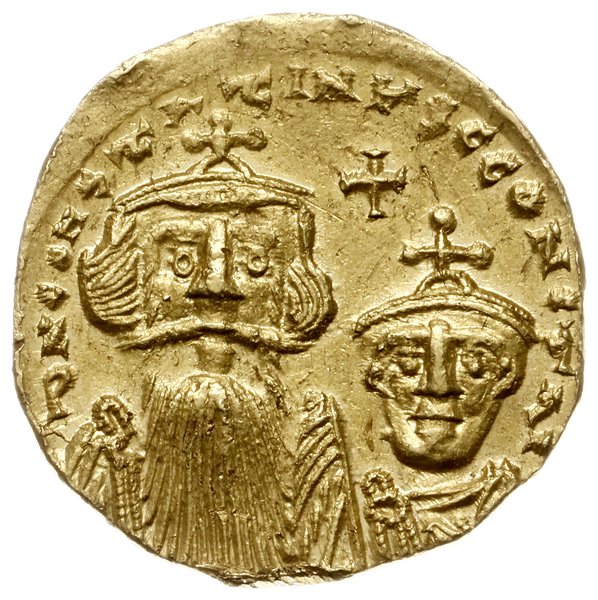 solidus 654-659, Konstantynopol; Aw: Popiersia c