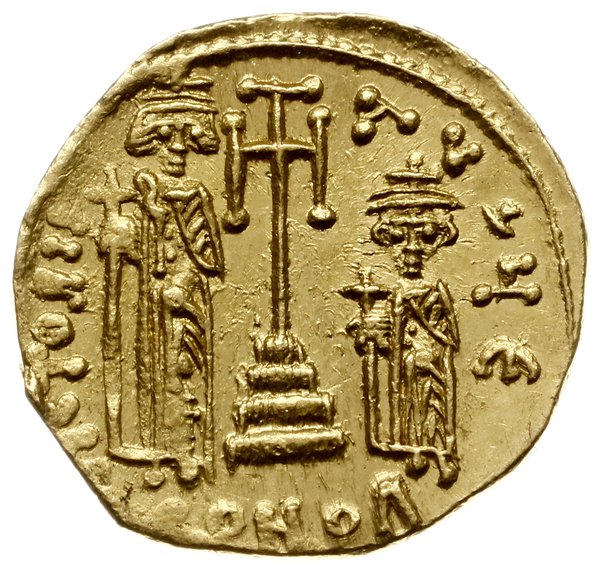 solidus 659-668, Konstantynopol; Aw: Popiersia K