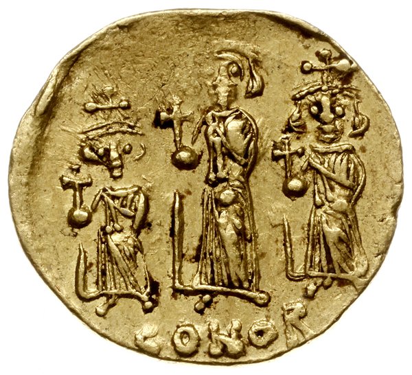 solidus 667-668, Konstantynopol;  Aw: Popiersie 