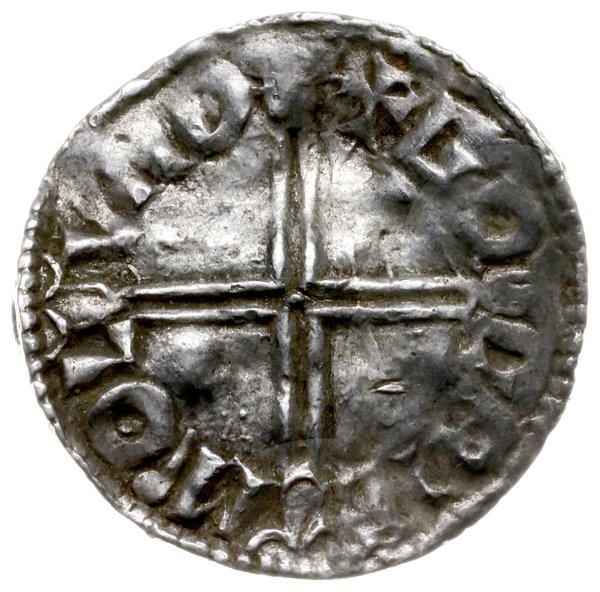 denar typu long cross, 997-1003, mennica London, mincerz Godric