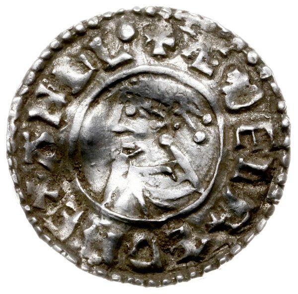 denar typu small cross, 1009-1017, mennica Worch