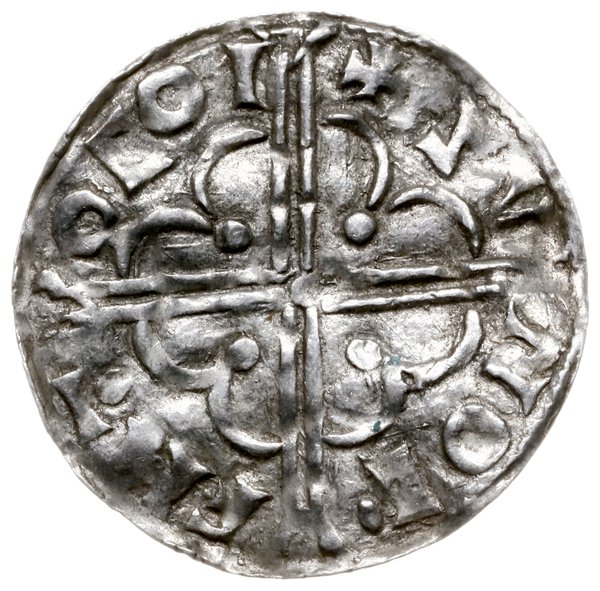 denar typu quatrefoil, 1018-1024, mennica York, mincerz Sunulf