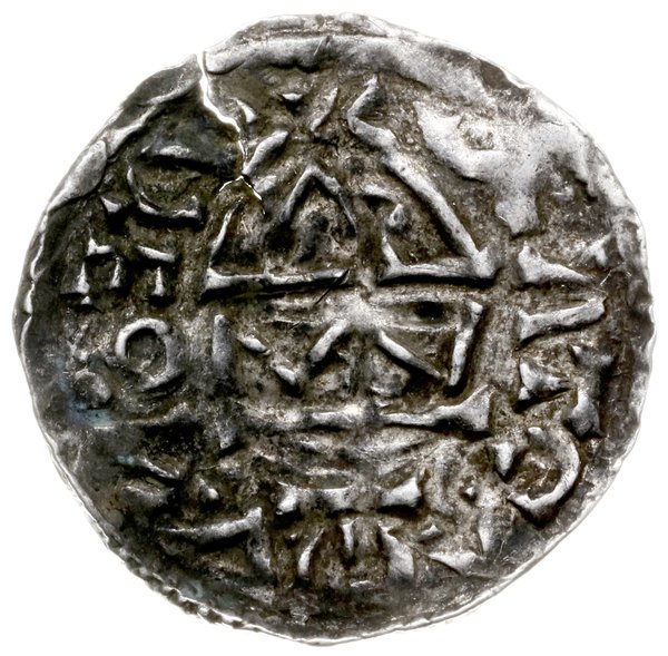 denar 995-1002, mincerz Viga; Krzyż z kółkiem, d