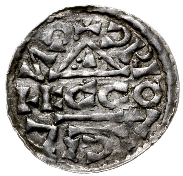 denar 1018-1026, mincerz Ag; Napis HEINRICVS DVX