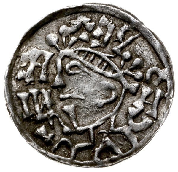 denar 1009-1024, mincerz Kid; Popiersie króla w 