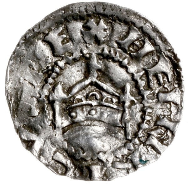 denar 1002-1024; Aw: Korona; Rw: Napis ARGENTINA