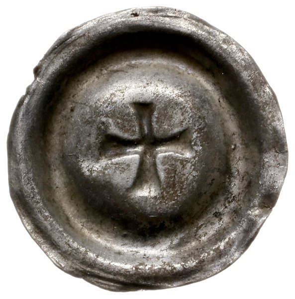 brakteat ok. 1416-1460; Krzyż grecki z rozdwojon