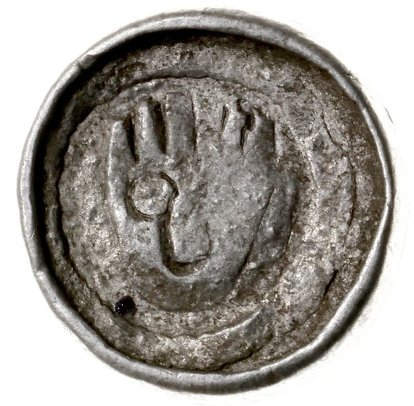 denar ok. 1090-1110, mennica Wrocław; Aw: Głowa 