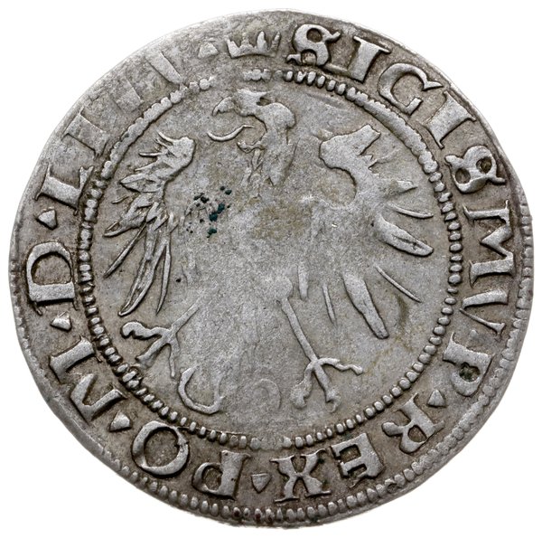 grosz 1536, Wilno; litera F pod Pogonią, końcówk