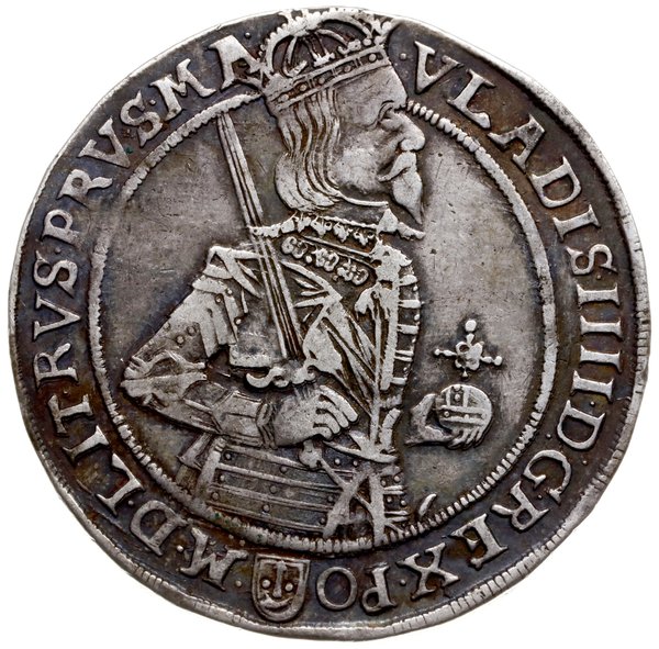 półtalar 1634, Bydgoszcz; Aw: Półpostać króla w 