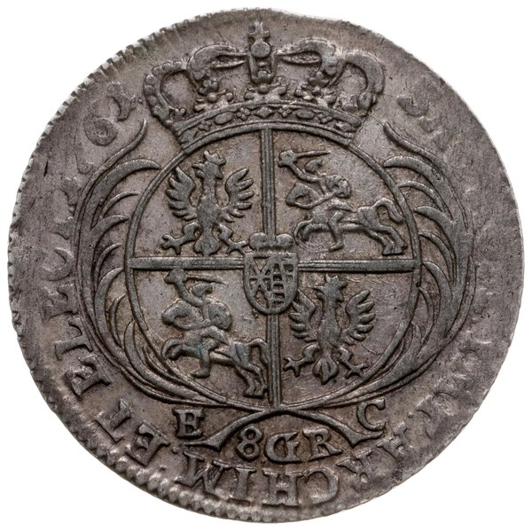 dwuzłotówka (8 groszy) 1761, Lipsk