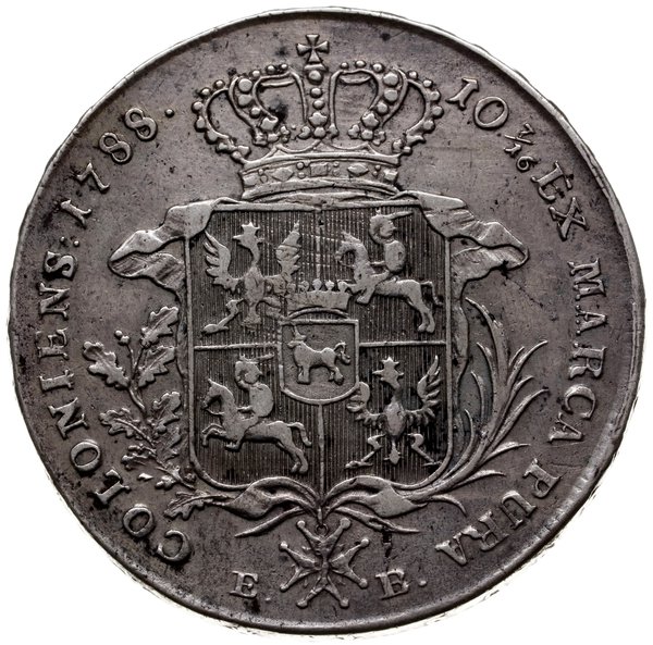 talar 1788, Warszawa; odmiana z krótszym wieńcem