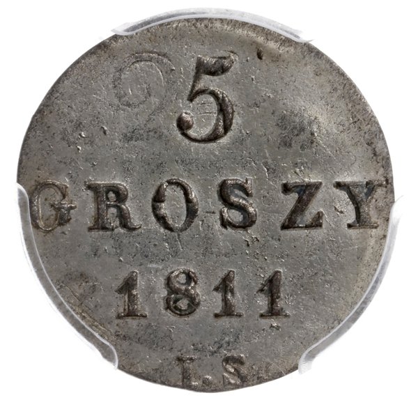 5 groszy 1811 IS, Warszawa; odmiana z inicjałami