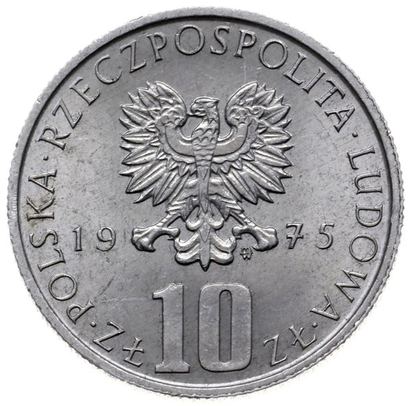 10 złotych 1975, Warszawa; Bolesław Prus (1847-1
