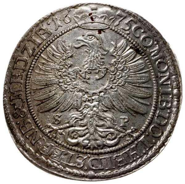 15 krajcarów 1675, Oleśnica; litery S-P (mincerz