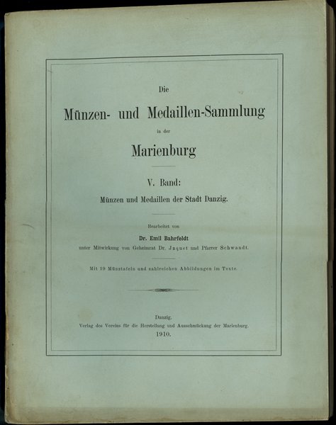 Emil Bahrfeld - Münzen und Medaillen Sammlung in