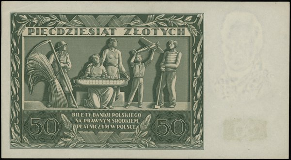 50 złotych 11.11.1936, seria AD, numeracja 1957534