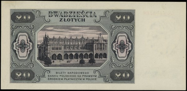 20 złotych 1.07.1948; seria CE 0000000, bez nadr