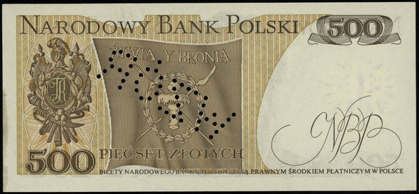 500 złotych 16.12.1974, seria Z, numeracja 0000151
